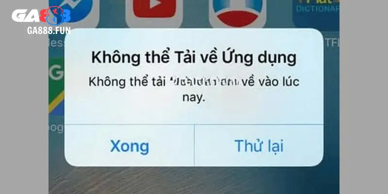 Không thể vào cài đặt được ứng dụng 